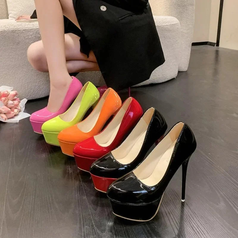 Women's Platform Spike High Heels – Red Sole Wedding Pumps Platform High Heels Axl