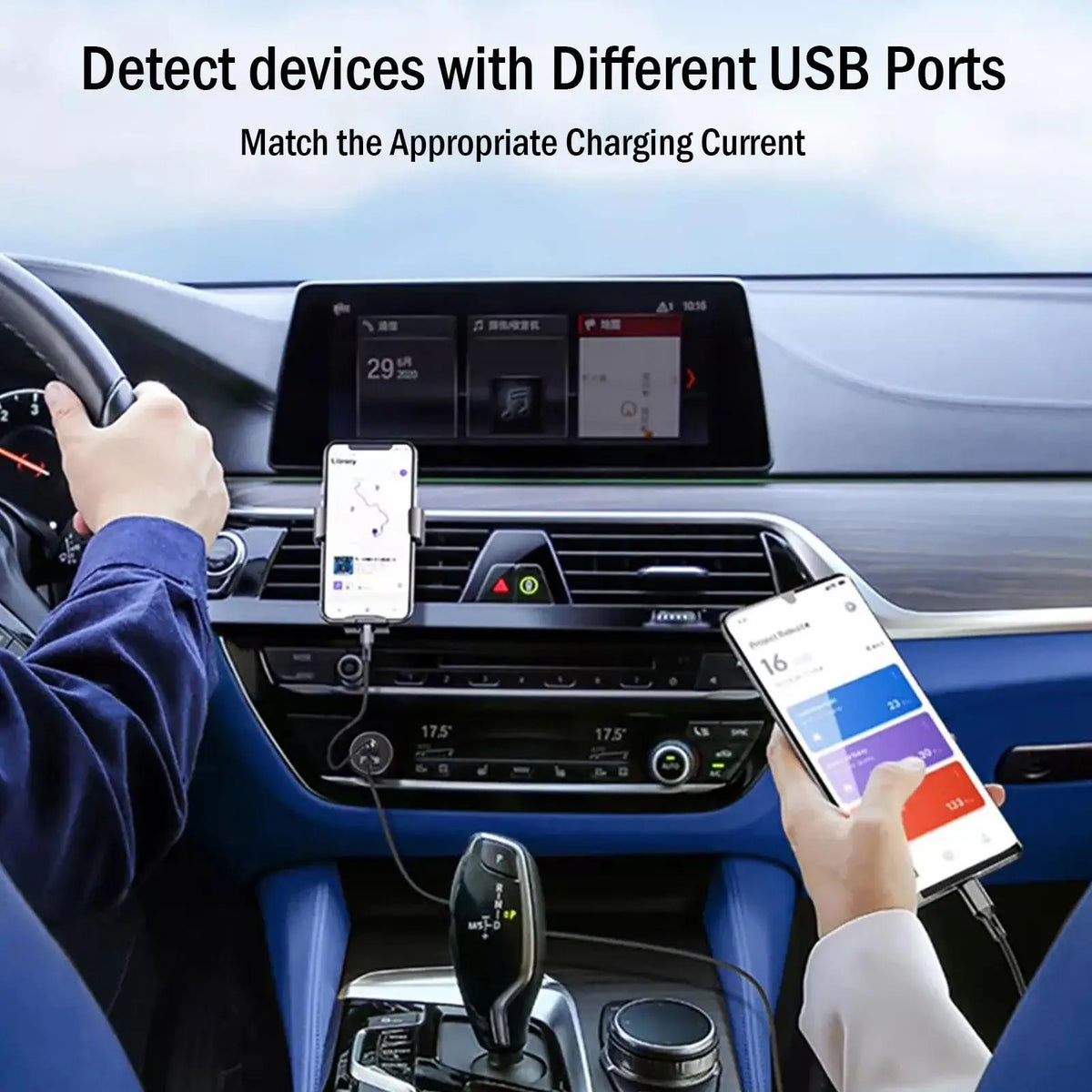 USB-C PD & QC 3.0 Fast Car Charger – Dual Port 20W Adapter Car Charger Adapter Axl