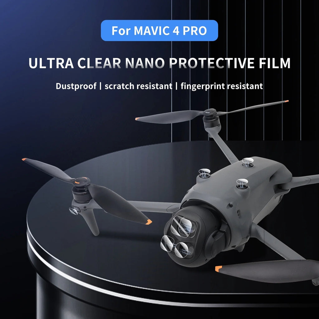 DJI Mavic 4 Pro Lens Nano Film – Anti-Scratch Protection Drone Lens Protector Axl