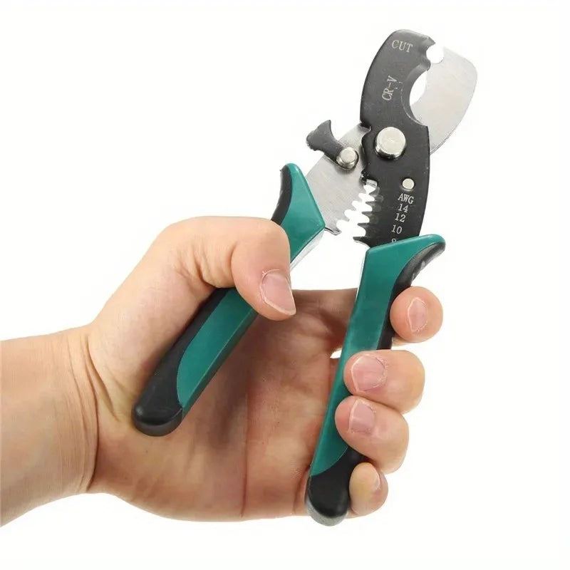 8-Inch Wire Stripper Cable Cutter Pliers – 1.6–4.0mm Wire Stripping Pliers Axl