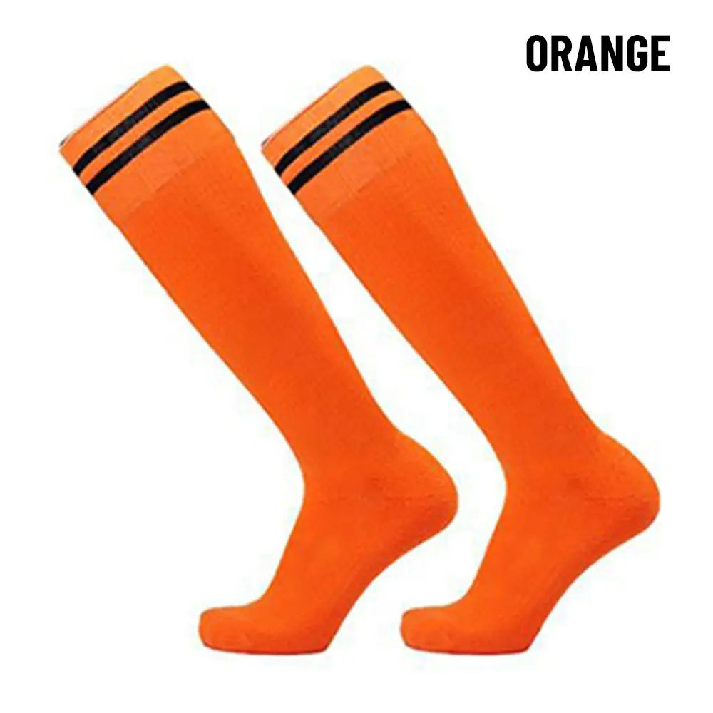 Kids Non-Slip Grip Football Socks – Breathable Sports Socks Kids Football Socks Axl orange