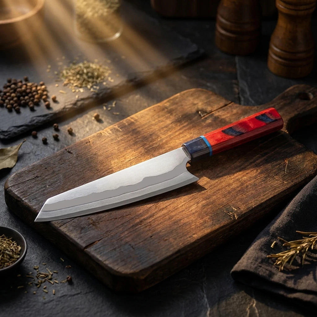 Damascus Steel Chef Knife 60HRC | Octagonal Handle Kitchen Damascus Chef Knife Axl