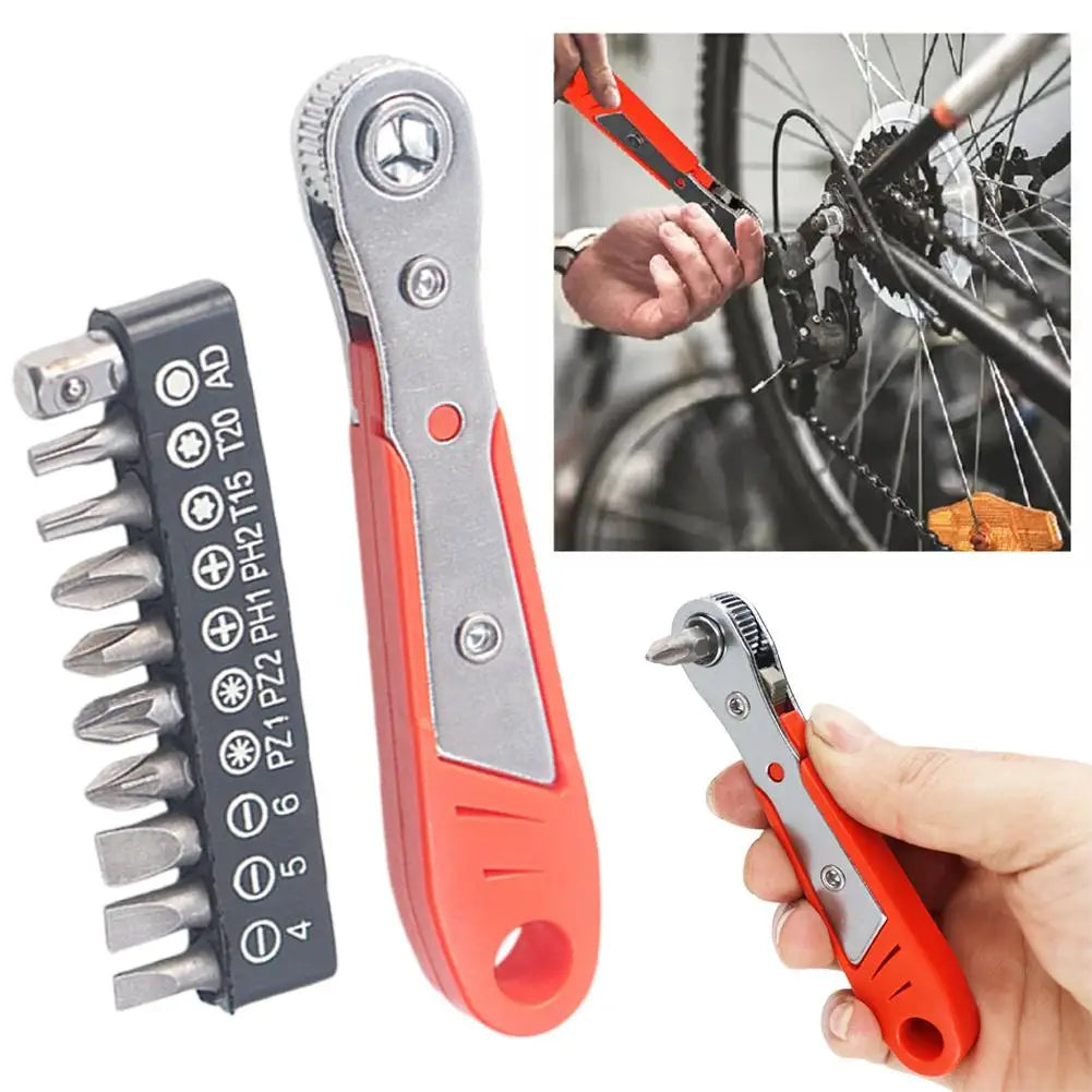 Right Angle Ratchet Screwdriver Set – 1/4" Hex Socket Nut Kit Ratchet Screwdriver Set Axl