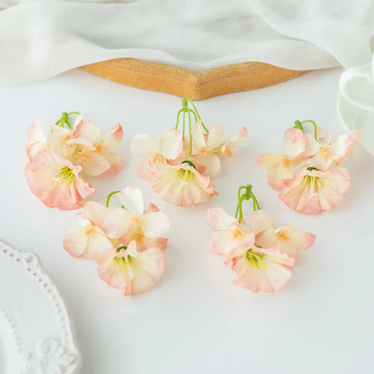 Silk Artificial Hydrangea Flower Heads 5/10 Pcs – Wedding Decor Artificial Silk Flowers Axl 3 5pcs