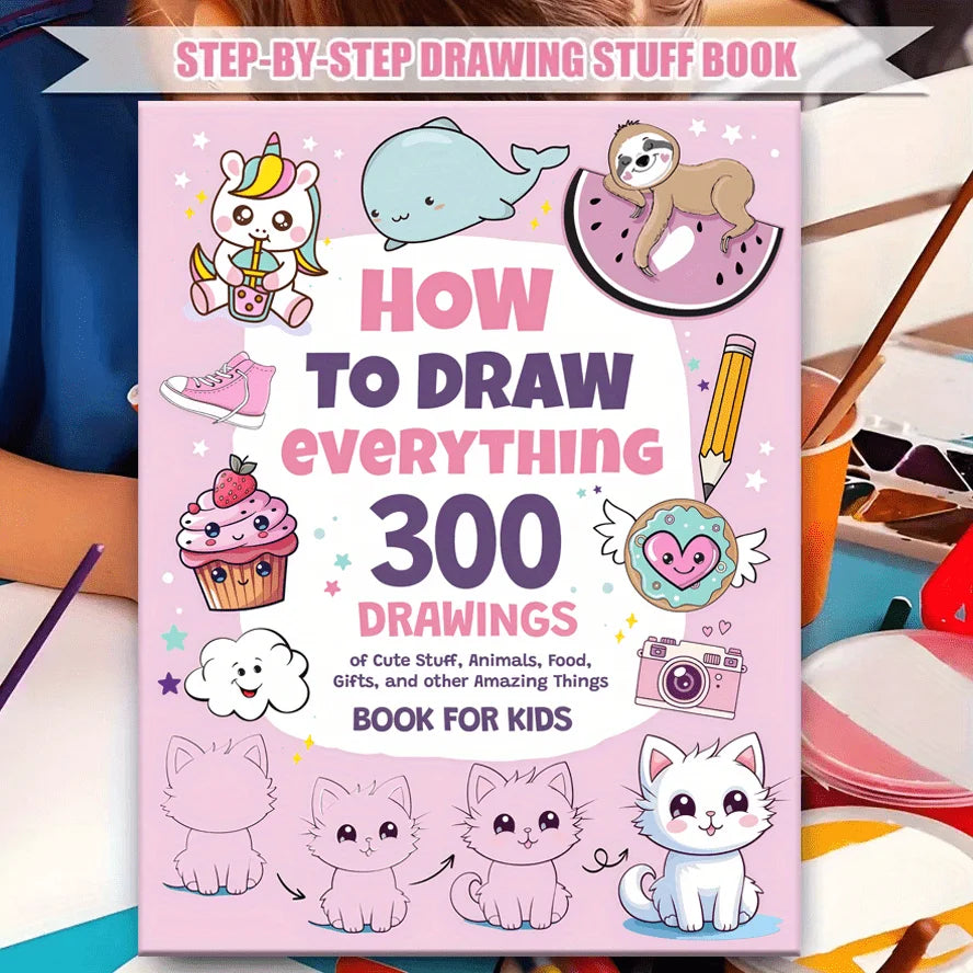 How to Draw Anything – 300 Step-by-Step Drawing Book for Artists Step-by-Step Drawing Book Axl