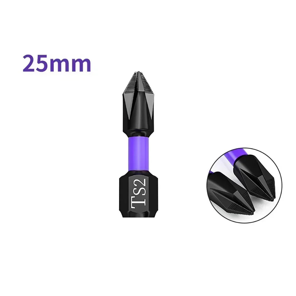 PH2 Magnetic Screwdriver Bit – Non-Slip Alloy Steel 25–150mm Screwdriver Bit Axl 25mm China Mainland