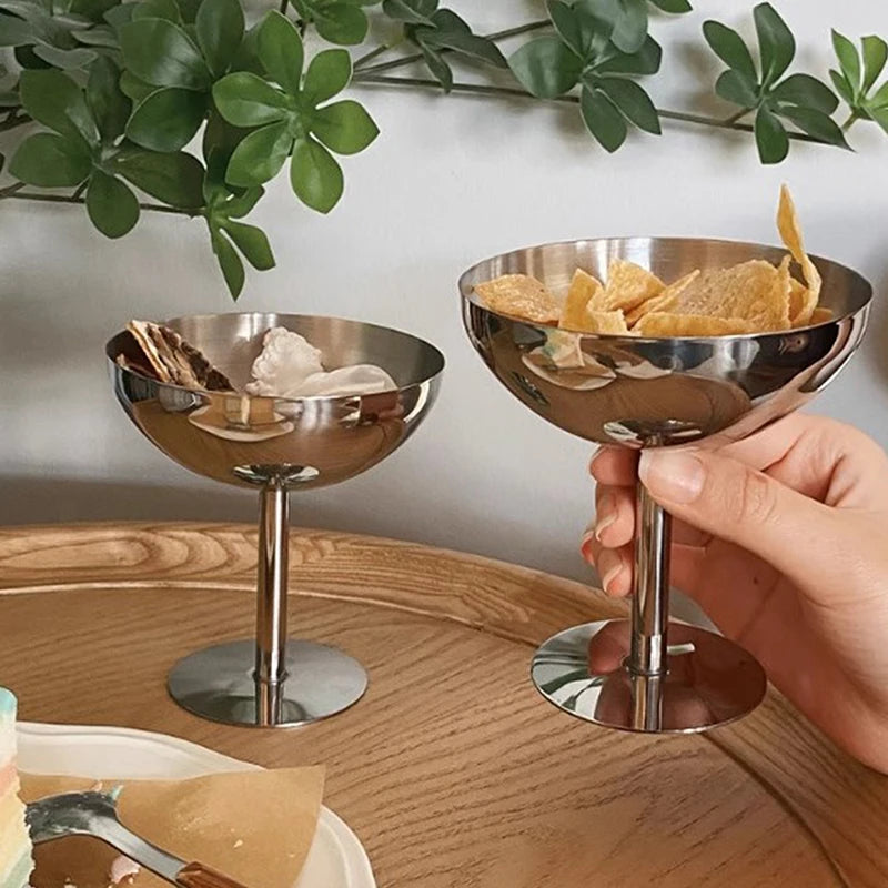 Stainless Steel Goblet Cup – Ice Cream & Dessert Serving Bowl Dessert Serving Cup Axl