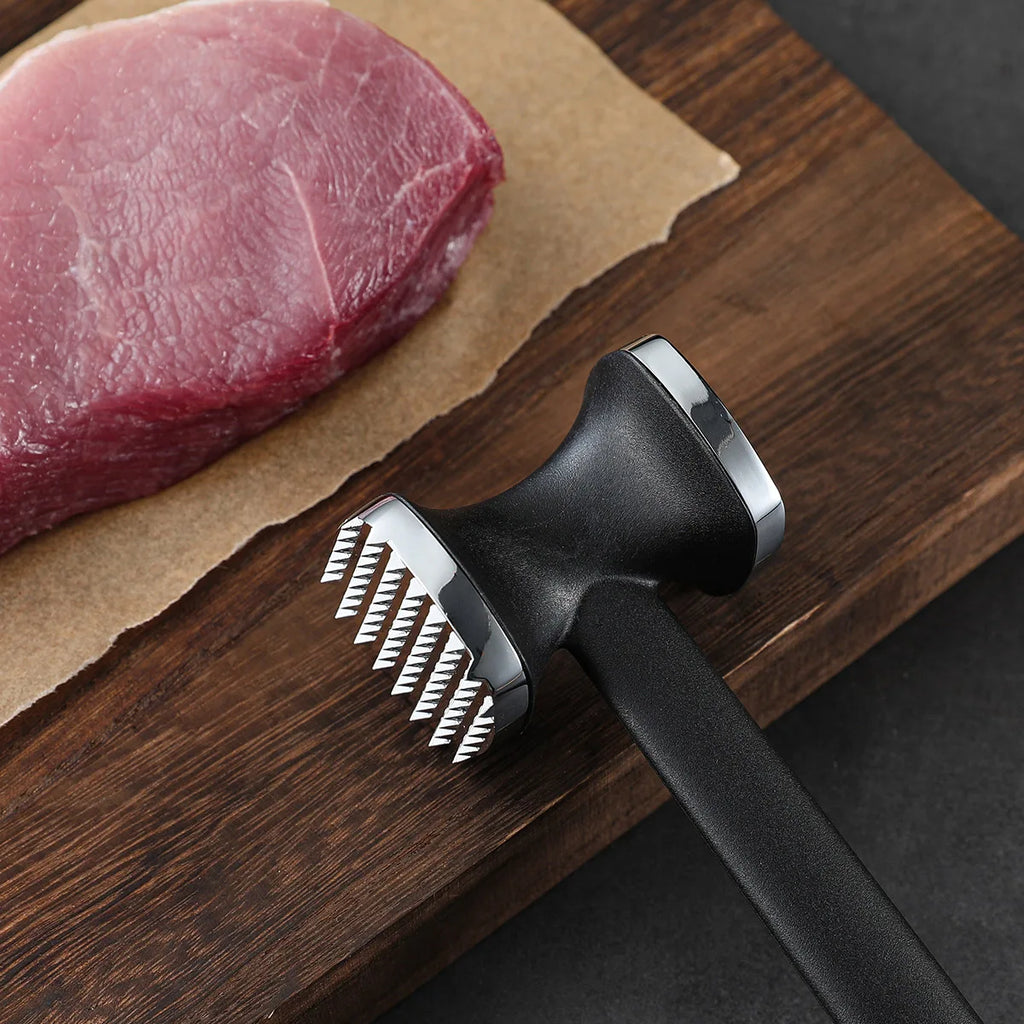 Double-Sided Zinc Alloy Meat Tenderizer Mallet | Ergonomic Meat Tenderizer Mallet Axl