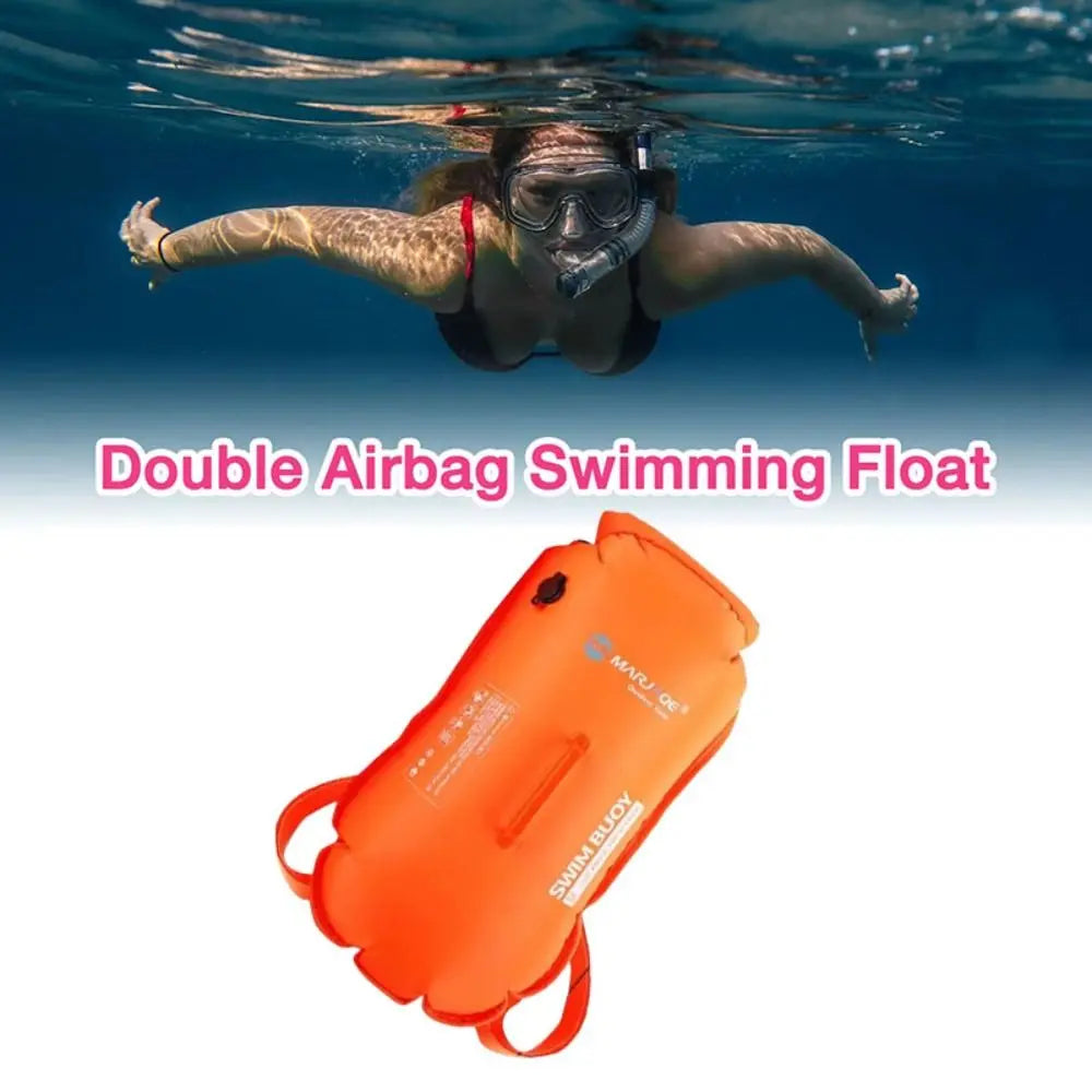 Inflatable Swimming Buoy Backpack – Waterproof Dry Bag Float Swim Buoy Backpack Axl
