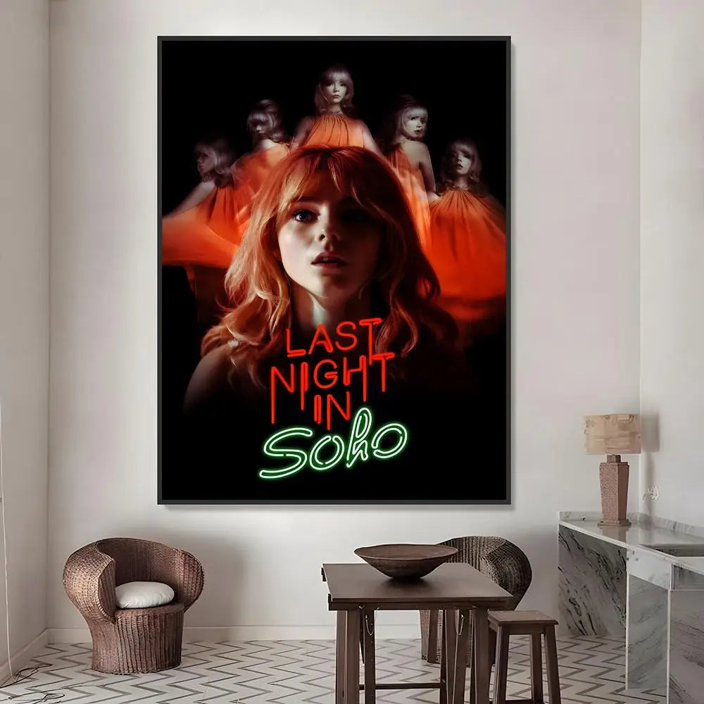 Last Night in Soho Movie Poster Waterproof PVC Stickers Movie Poster Sticker Axl