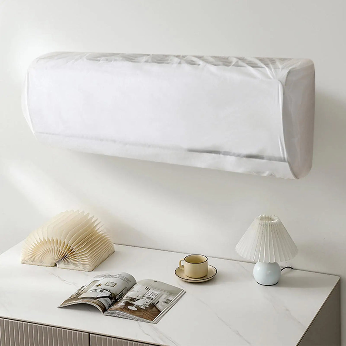 Wall Air Conditioner Dust Cover – PEVA Protective Cover AC Protective Cover Axl