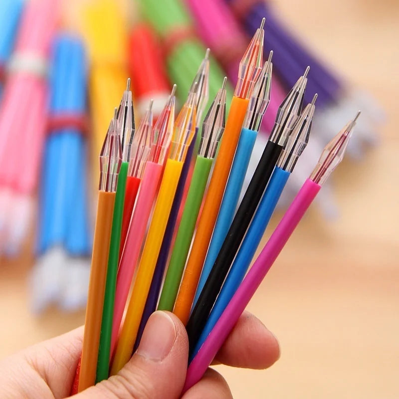 24-Pack Diamond Head Gel Pen Refills – 12 Colors 0.38mm Gel Pen Refills Axl