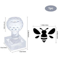 Bee Soap Stamp with Handle – 1.3" Acrylic DIY Imprint Tool Craft Soap Stamp Axl AECH04-00803