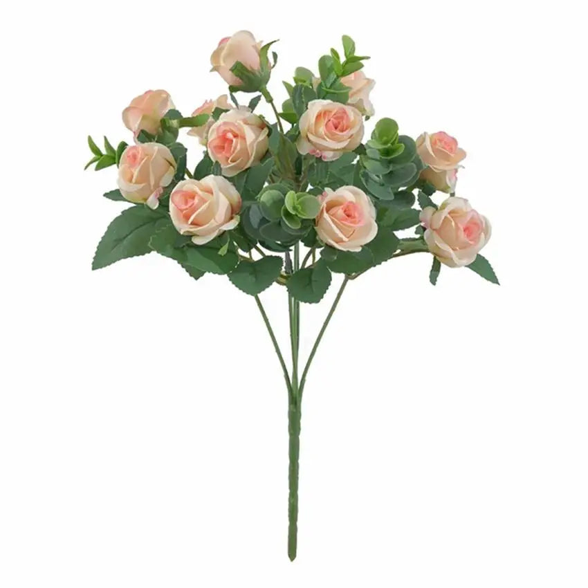 10-Head Silk Rose Bouquet – Artificial Flowers for Home Decor Artificial Flower Bouquet Axl 4