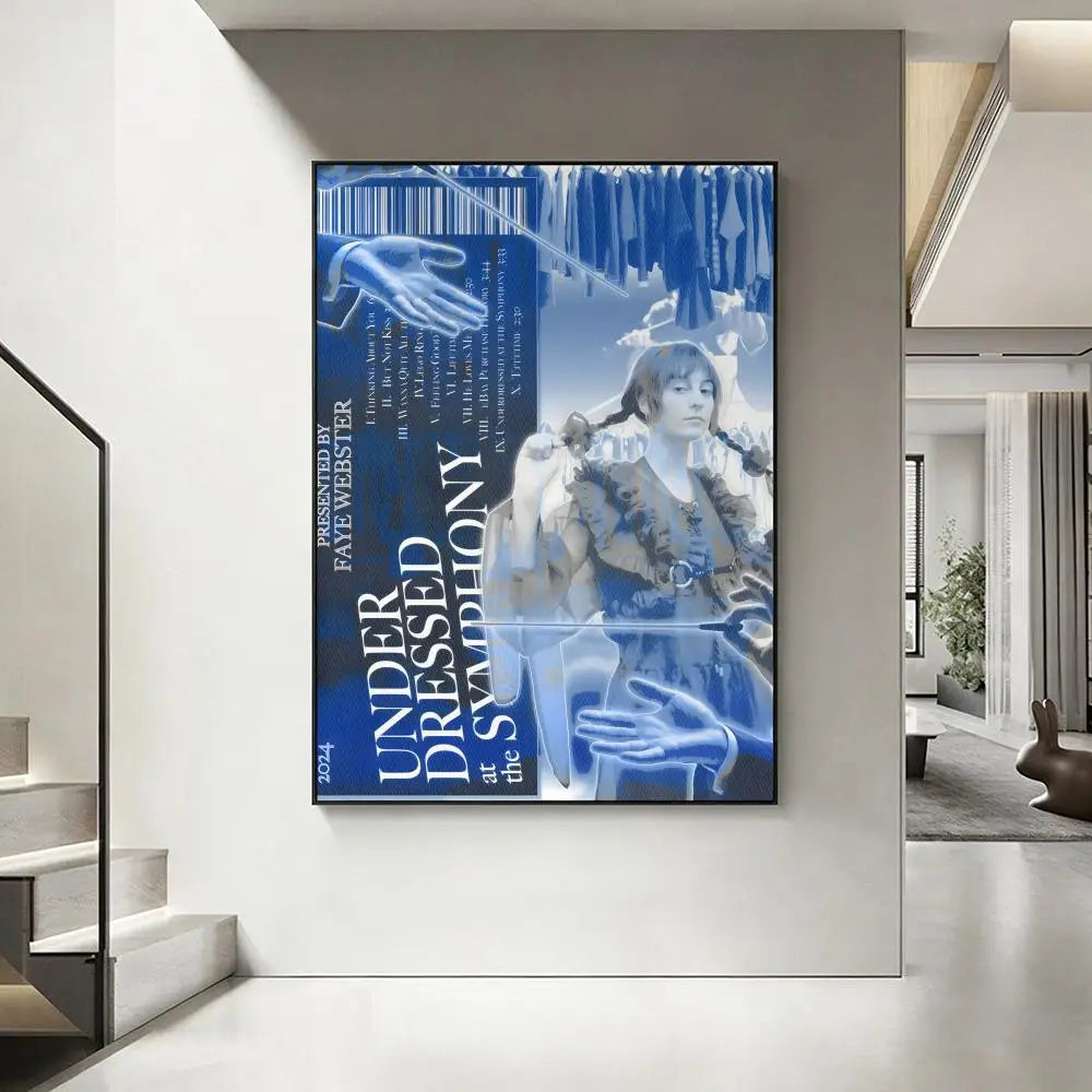 Faye Webster HD Art Poster – Aesthetic Modern Wall Decor Wall Art Poster Axl White12 40X50cmNoframe