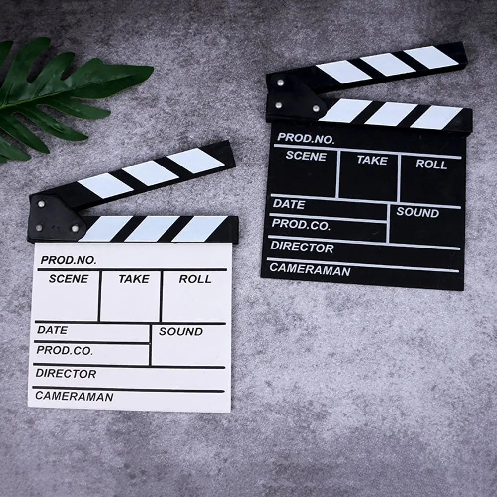 Wooden Director Clapperboard | Film Slate Photography Prop 30x27cm Photography Prop Axl