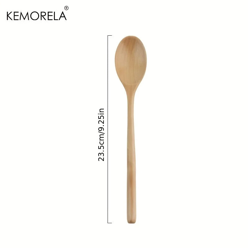 4-Piece Korean Style Natural Wood Spoon Set | Kitchen Tableware Wood Kitchen Spoons Axl