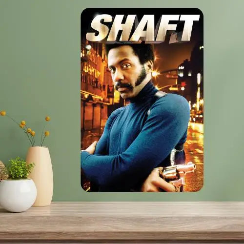 Shaft Classic Movie Metal Poster Sign | Retro Aluminum Wall Art Metal Poster Sign Axl aluminum sign aluminum 14x20cm