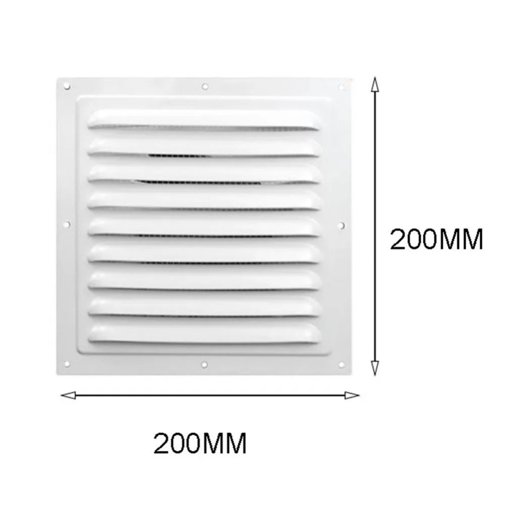Aluminum Square Air Vent Grille Cover with Insect Screen Air Vent Grille Cover Axl 200x200mm