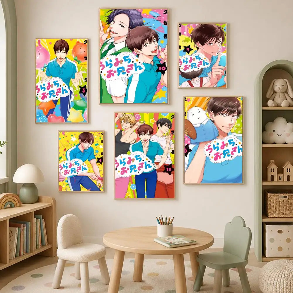 Uramichi Oniisan Self-Stick Wall Poster – HD Waterproof Anime Art Anime Wall Poster Axl