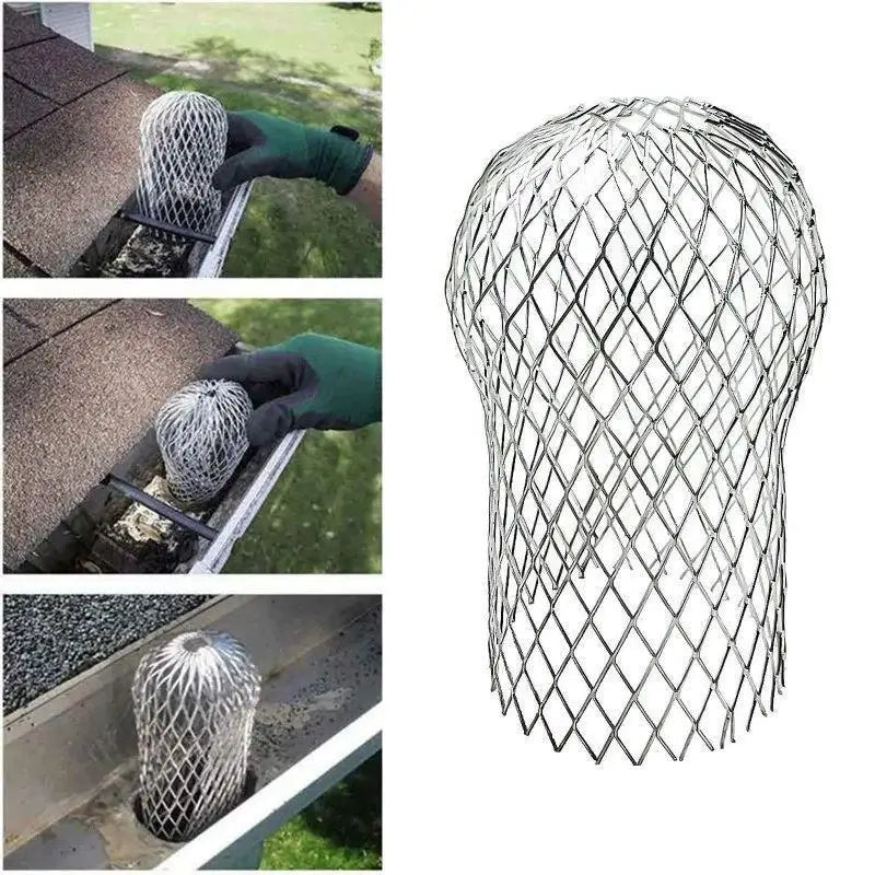 Gutter Downspout Leaf Filter – Iron Mesh Drain Guard Gutter Downspout Filter Axl