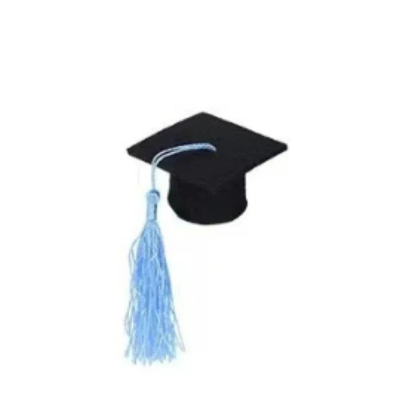 Mini Felt Graduation Caps with Tassels – Party Decor 5/10 Pack Party Decoration Axl blue 10pcs