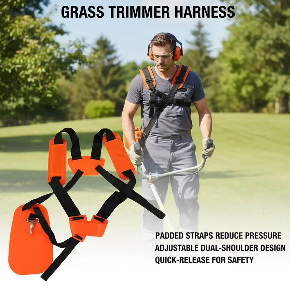 Double Shoulder Harness Strap for Brush Cutter & Trimmer Trimmer Harness Strap Axl