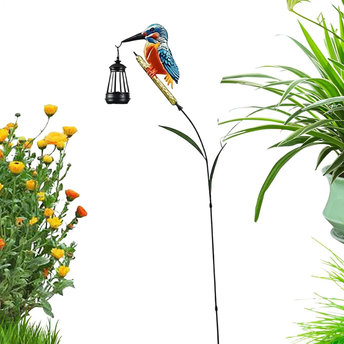 LED Solar Kingfisher Garden Statue – Waterproof Outdoor Bird Light Solar Garden Statue Axl Default Title