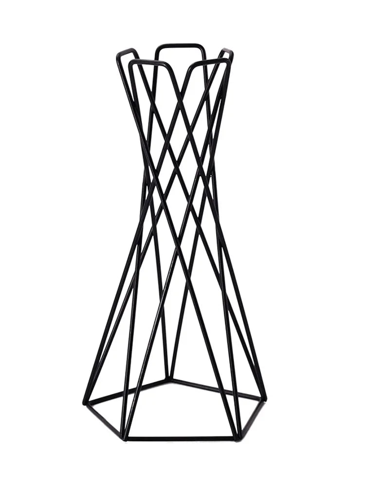 Nordic Geometric Iron Air Plant Holder | Tillandsia Stand Air Plant Stand Axl