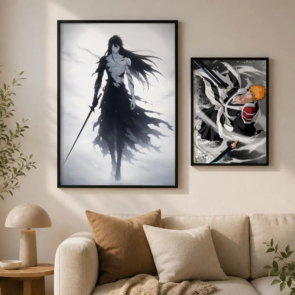 Ichigo Kurosaki Anime Wall Poster – HD Self-Adhesive Art Print Anime Wall Poster Axl