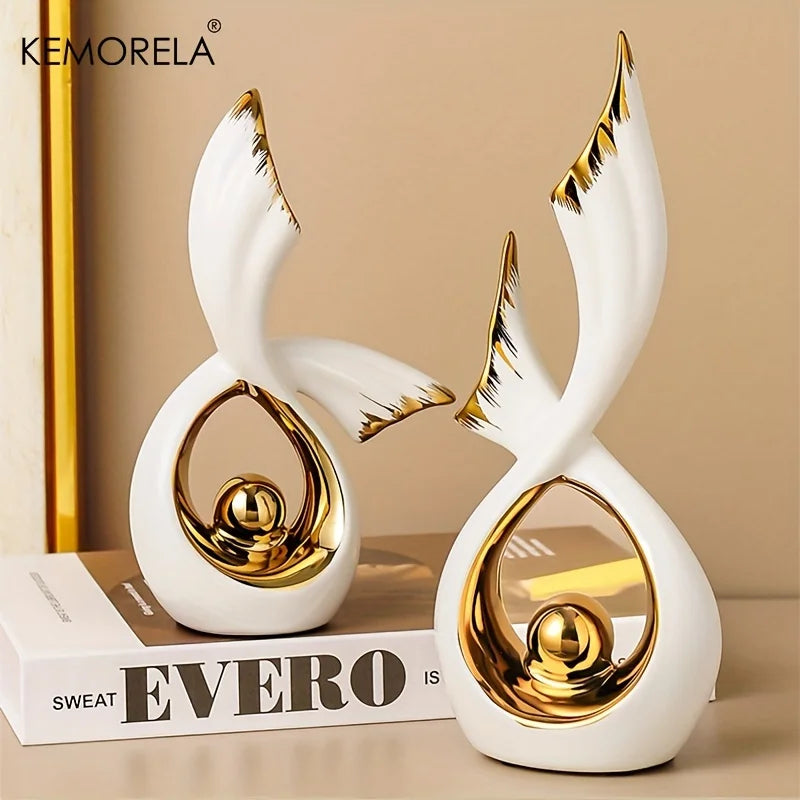 KEMORELA Luxury Ceramic Statue – Home & Office Décor Figurine Decorative Figurine Axl