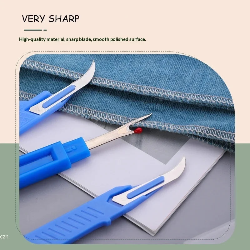 5-Piece Blue Seam Ripper & Sewing Scissors Kit Sewing Tool Kit Axl