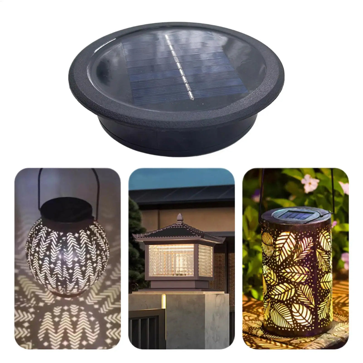 11cm Solar Light Replacement Top – Waterproof Outdoor Cover Solar Light Cover Axl