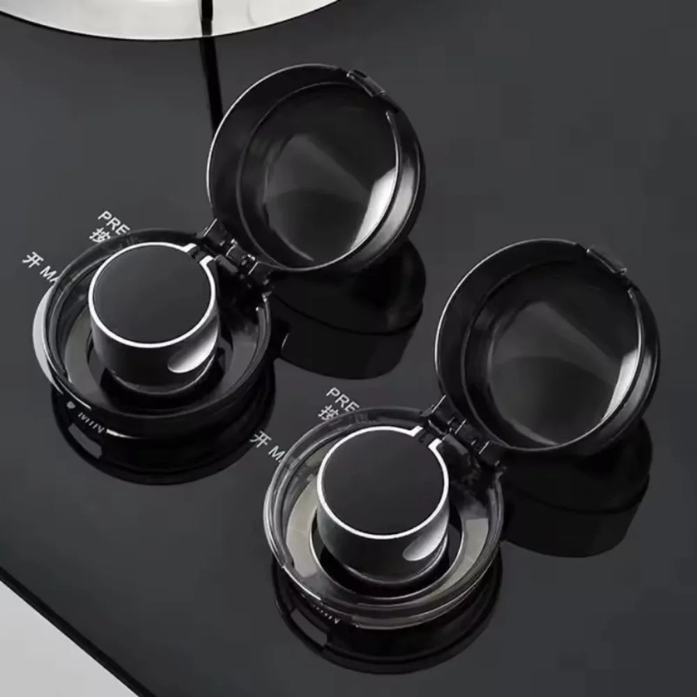 Gas Stove Knob Covers 2pcs – Child Safety Lock Universal Fit Kitchen Safety Cover Axl