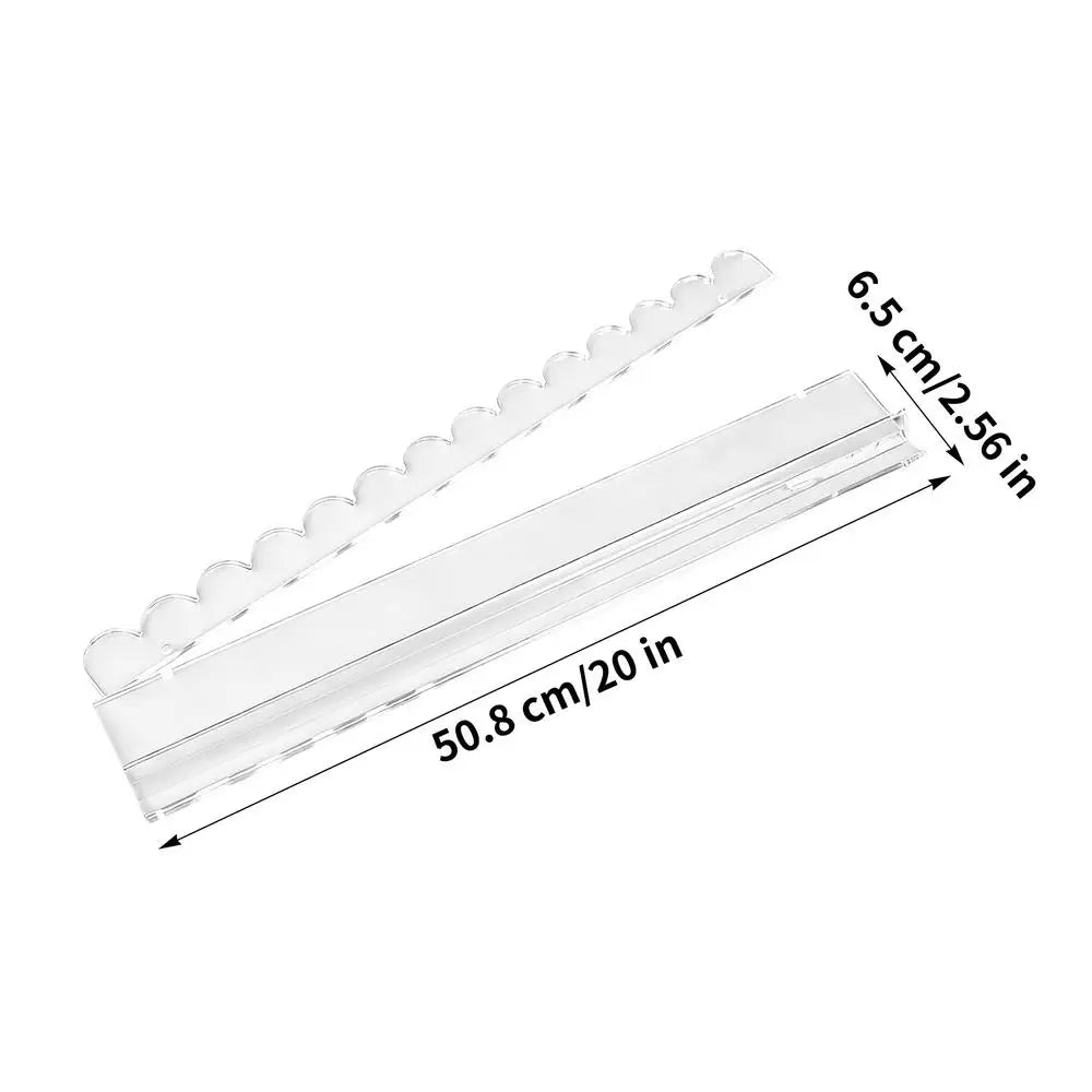 20-Inch Acrylic Mahjong Rack Set with Pusher | Quick Setup Mahjong Rack Set Axl clear