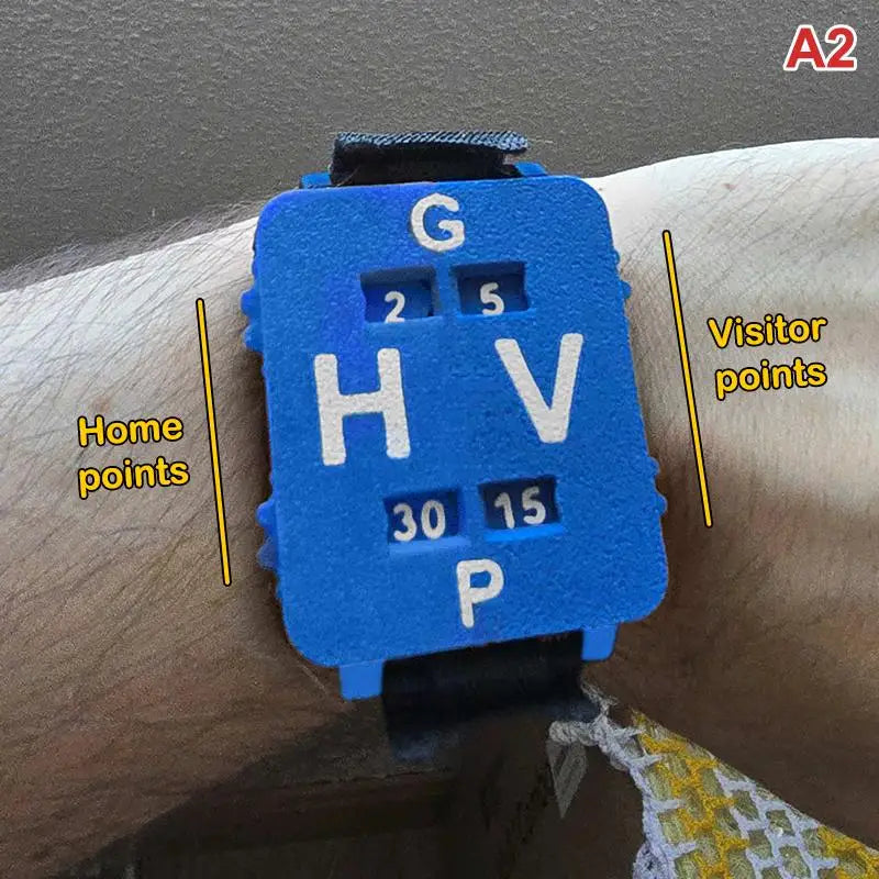 Match Score Tracker Wristband – Cricket Tennis Padel Scorer Sports Score Wristband Axl A2