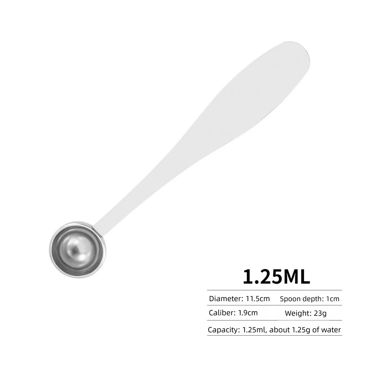 Stainless Steel Gram Measuring Spoons – 1g 3g 5g 10g Scoop Set Measuring Spoon Set Axl 1.25ml 5g