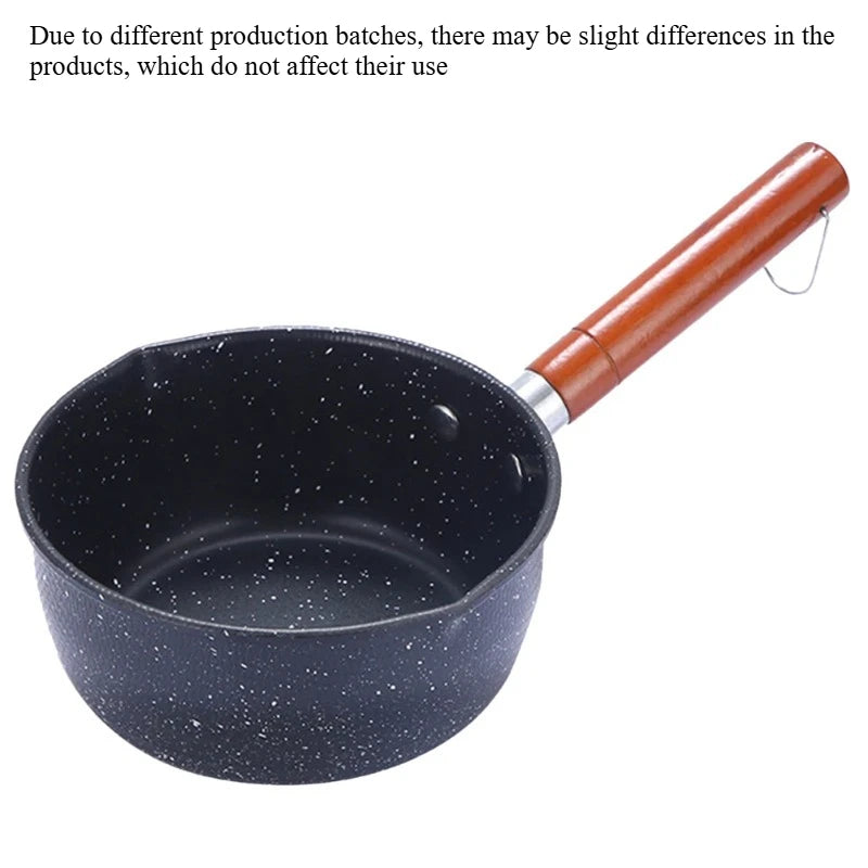 Non-Stick Saucepan with Pour Spout & Wooden Handle Non-Stick Saucepan Axl black-1pcs
