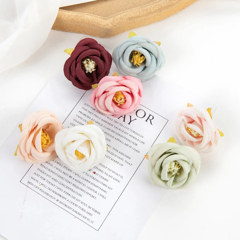 Silk Tea Rose Buds – Artificial Flowers for Home & Wedding Decor Artificial Silk Flowers Axl
