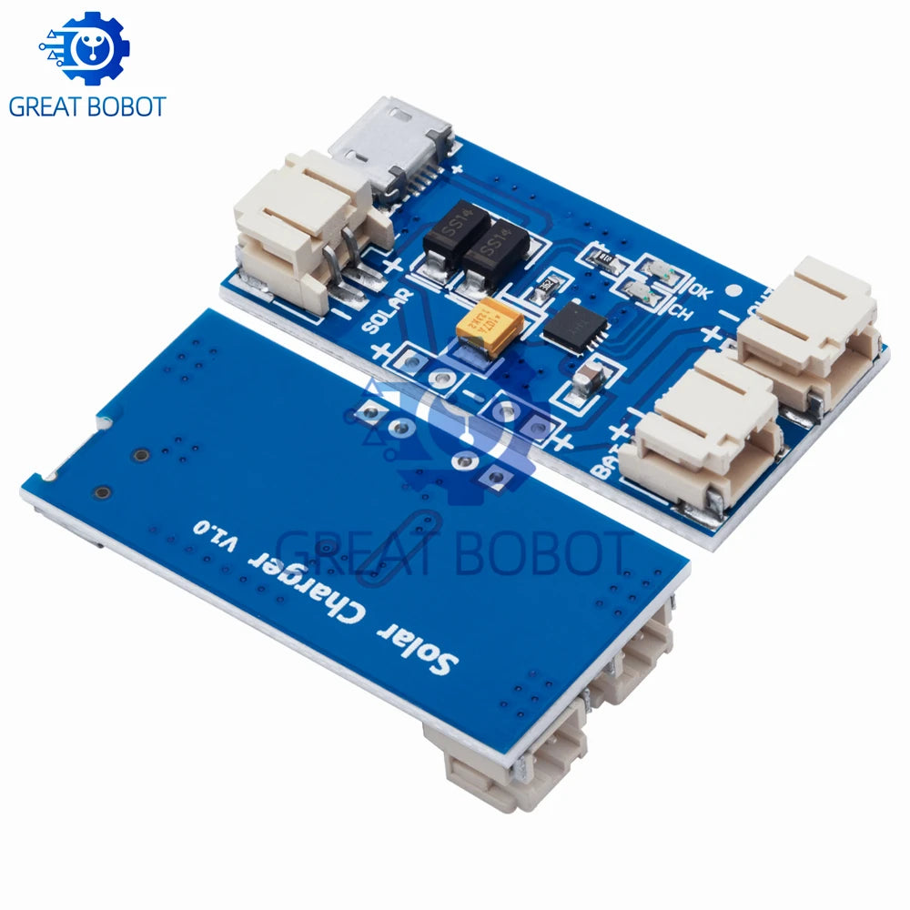 Solar LiPo Charger Board CN3065 – DIY Outdoor Charging Solar Charger Board Axl