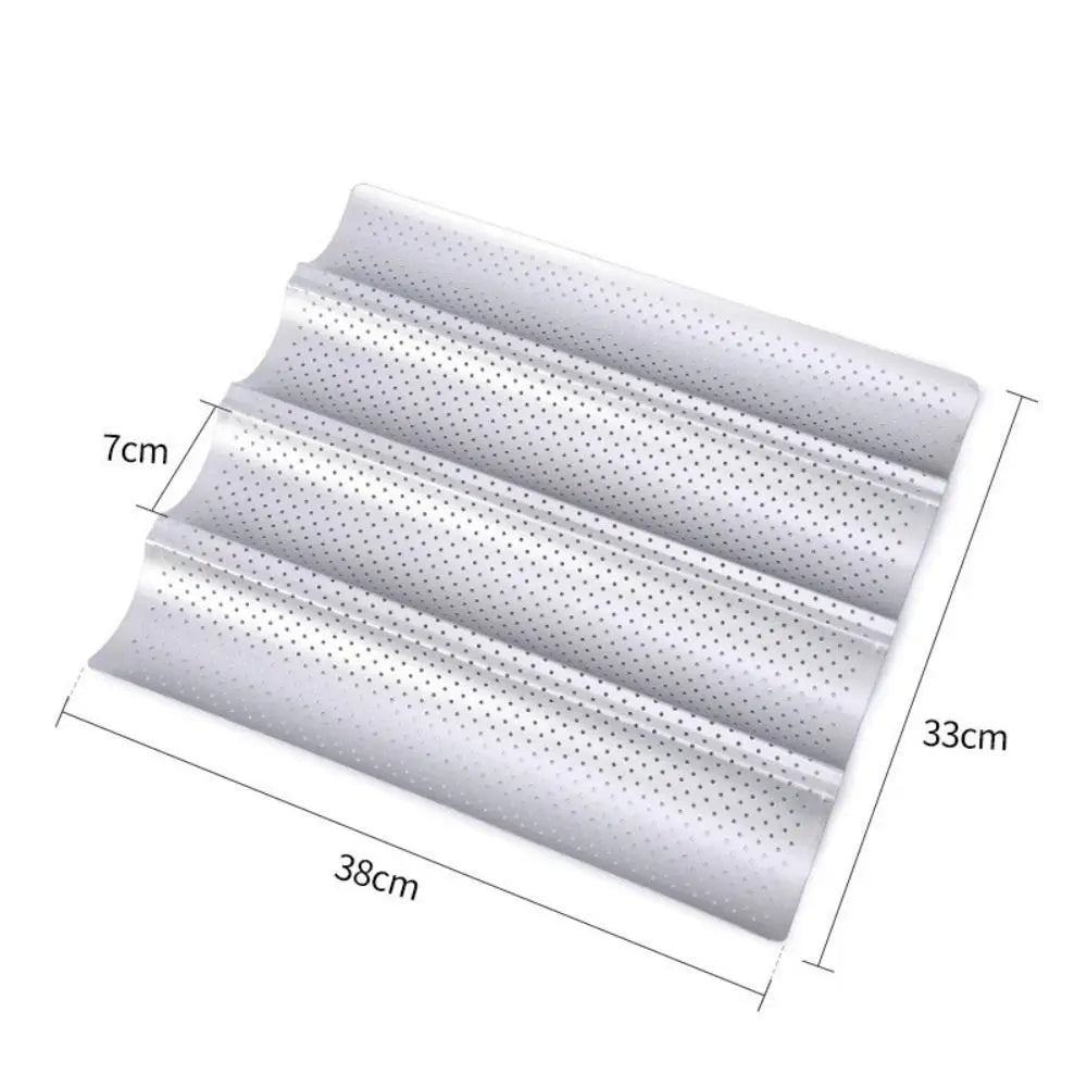 Nonstick Baguette Pan – 2 or 4 Groove French Bread Baking Mold Baguette Baking Pan Axl