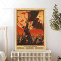 Soviet USSR CCCP Poster – Self-Adhesive Waterproof Wall Sticker Wall Art Sticker Axl z10 50x70cm No Frame