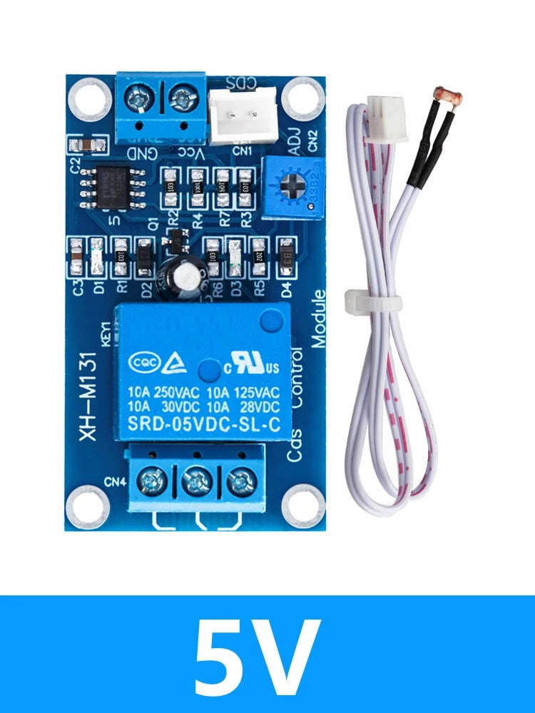 DC 5V/12V Photoresistor Relay Module – 10A Light Control Switch Relay Module Axl XH-M131 5V