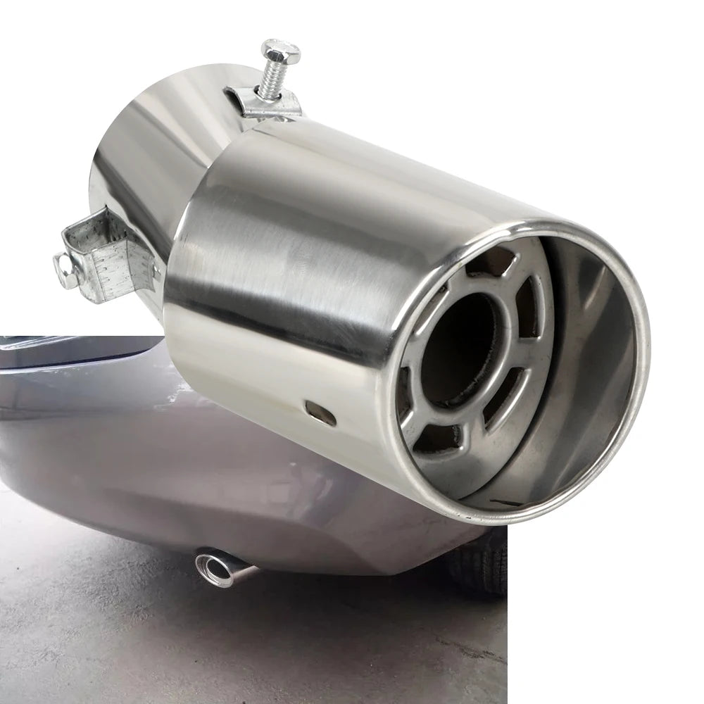 Universal Stainless Steel Round Car Exhaust Muffler Tail Pipe Exhaust Muffler Tip Axl