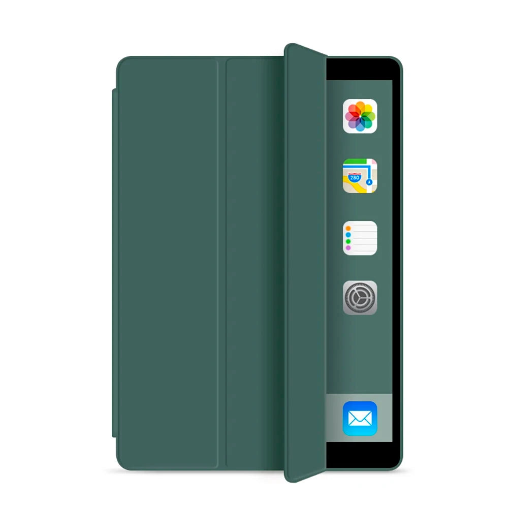 Smart Magnetic Folio iPad Case – Auto-Wake, Tri-Fold Stand Tablet Folio Case Axl green iPad Air 4 Air 5