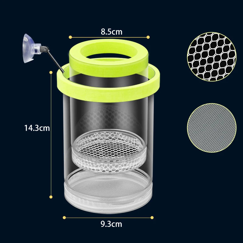 Floating Fish Breeding Box – Nursery for Guppy & Betta Fry Fish Breeding Box Axl greenL