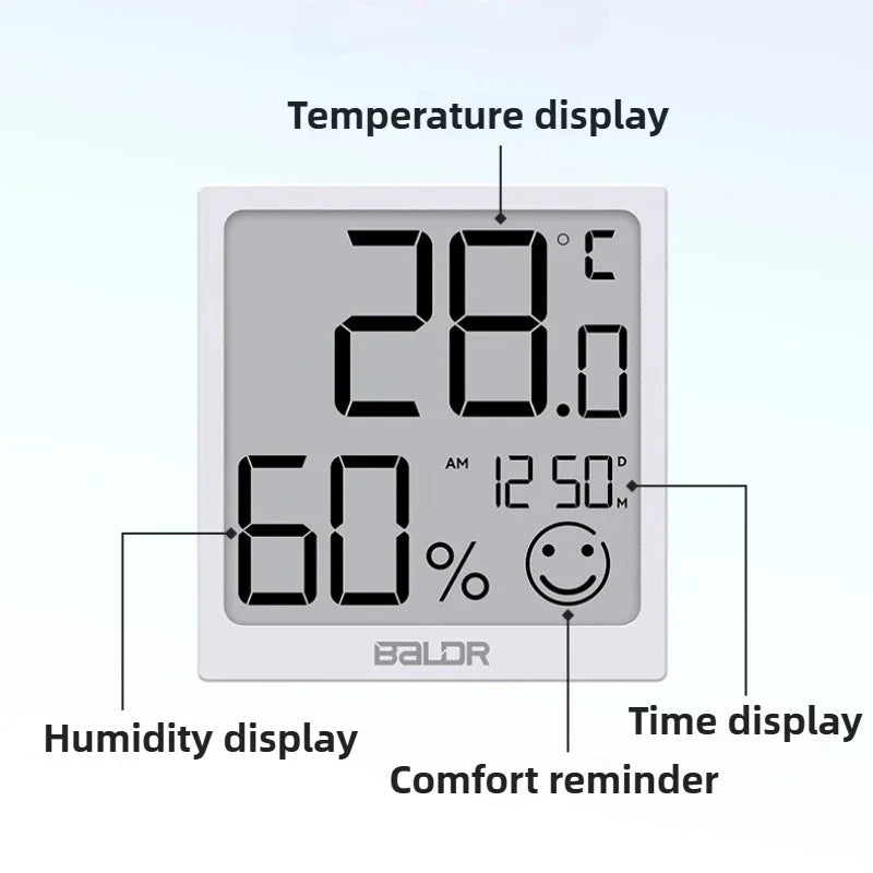 Indoor Digital Thermometer & Hygrometer – Room Temp Monitor Digital Thermometer Hygrometer Axl
