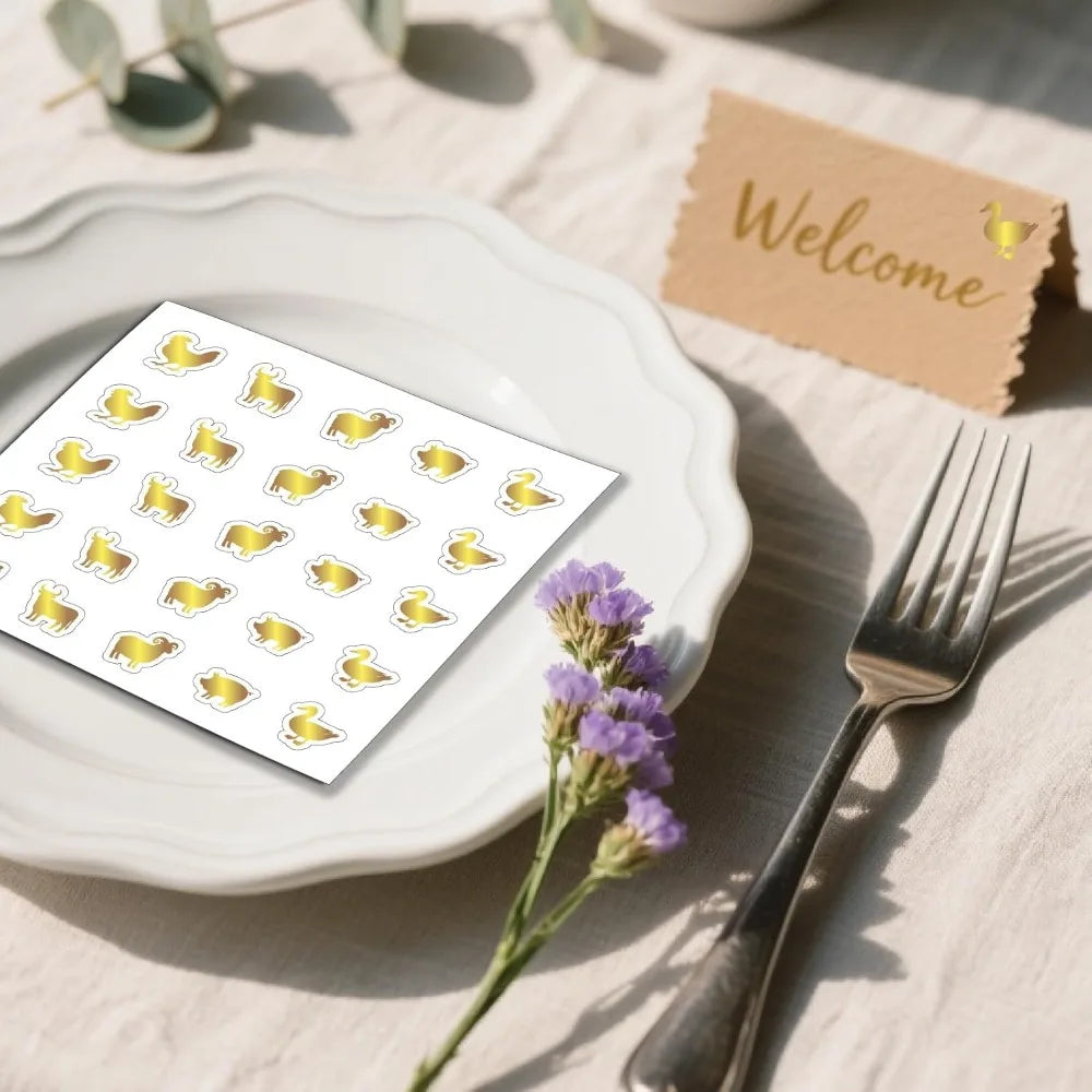 Self-Adhesive Menu Label Stickers – 500pcs Mixed Shapes Set Adhesive Label Stickers Axl