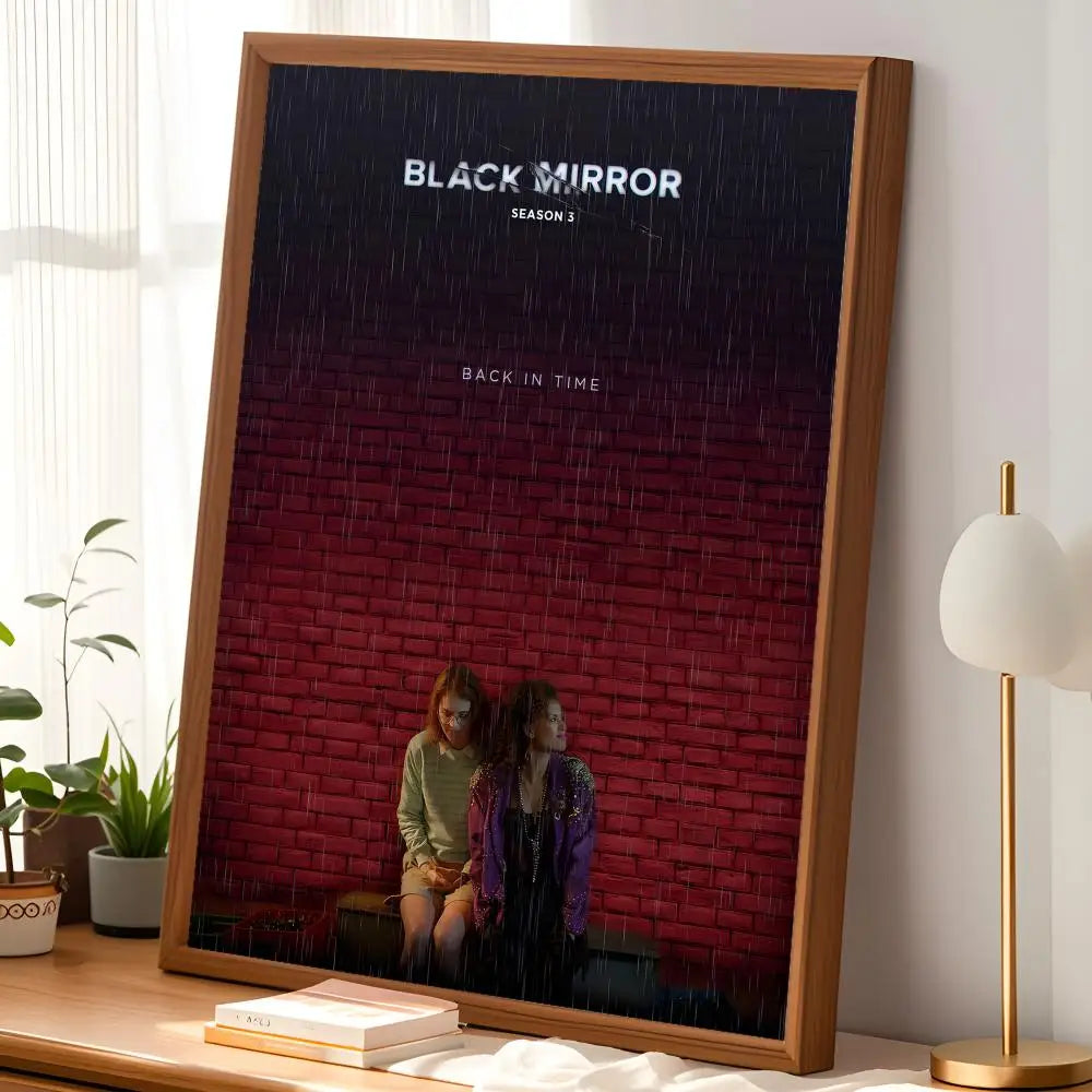 Black Mirror Self-Stick HD PVC Wall Poster – Waterproof Decor Wall Art Poster Axl