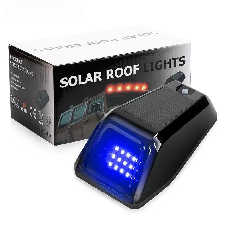 Solar LED Cab Roof Lights for Trucks, SUVs & Motorcycles LED Cab Roof Lights Axl DEEP BLUE